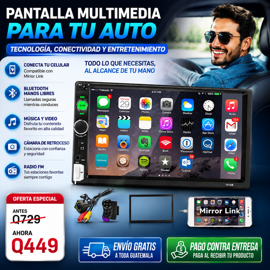 🚗🔥 CARVISION PRO — Pantalla Multimedia Inteligente para Carro