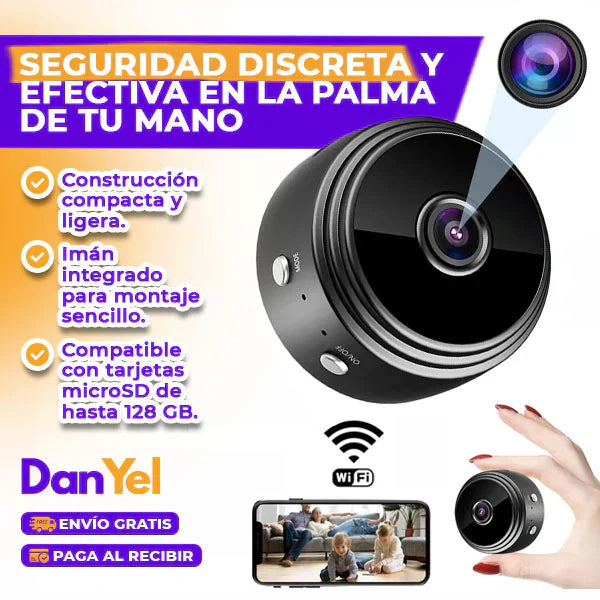 Mini Cámara Espía WiFi - Tu seguridad Va Primero🔐