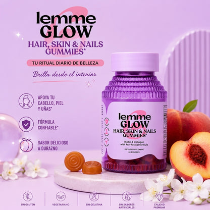 ✨💖 Lemme Grow Gomitas – Belleza que Brilla Desde Dentro 💖🌸🍑💅