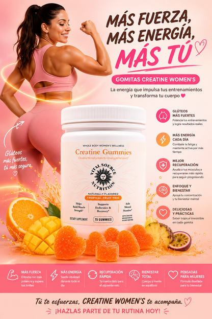 🍊 GOMITAS DE CREATINA FUERZA TOTAL 🔥