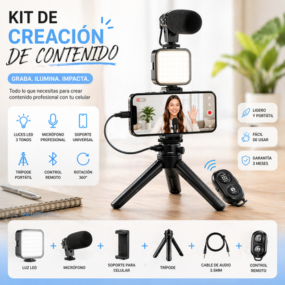 Kit Pro Creador – Ilumina, Graba y Destaca 🚀