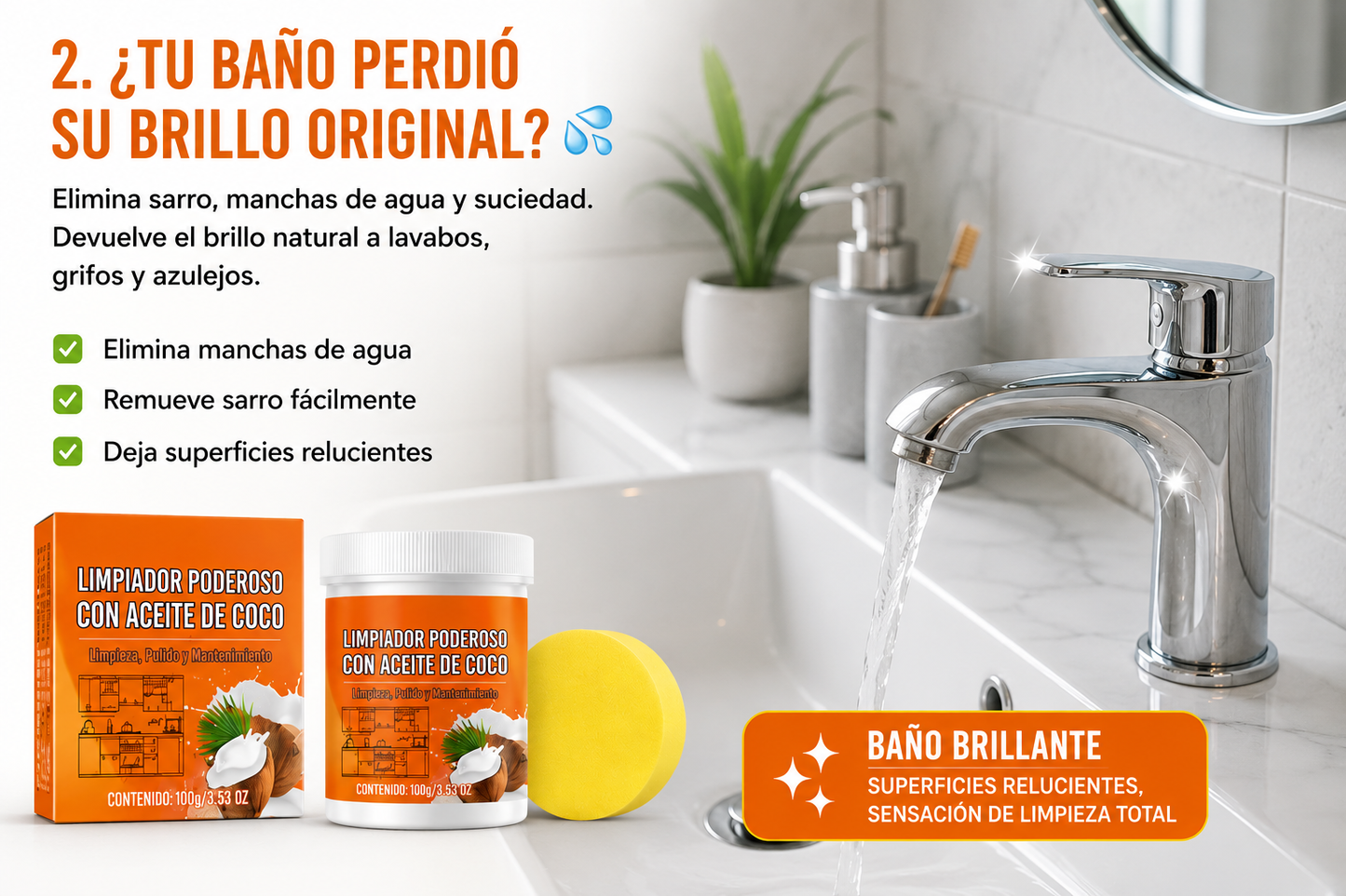 🥥✨ LIMPIADOR PODEROSO CON ACEITE DE COCO ✨🧽