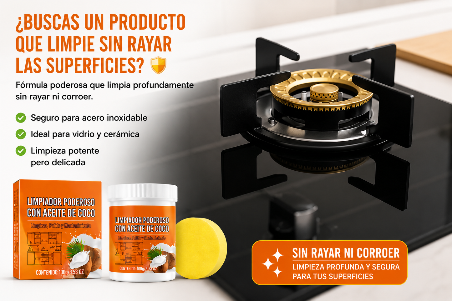 🥥✨ LIMPIADOR PODEROSO CON ACEITE DE COCO ✨🧽