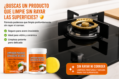 🥥✨ LIMPIADOR PODEROSO CON ACEITE DE COCO ✨🧽