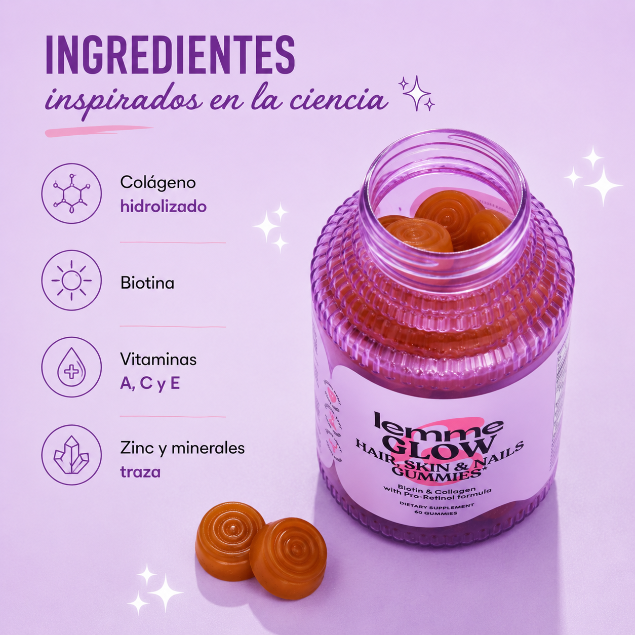 ✨💖 Lemme Glow Gummies – Belleza que Brilla Desde Dentro 💖🌸🍑💅