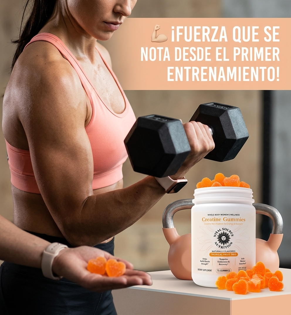 🍊 GOMITAS DE CREATINA FUERZA TOTAL 🔥