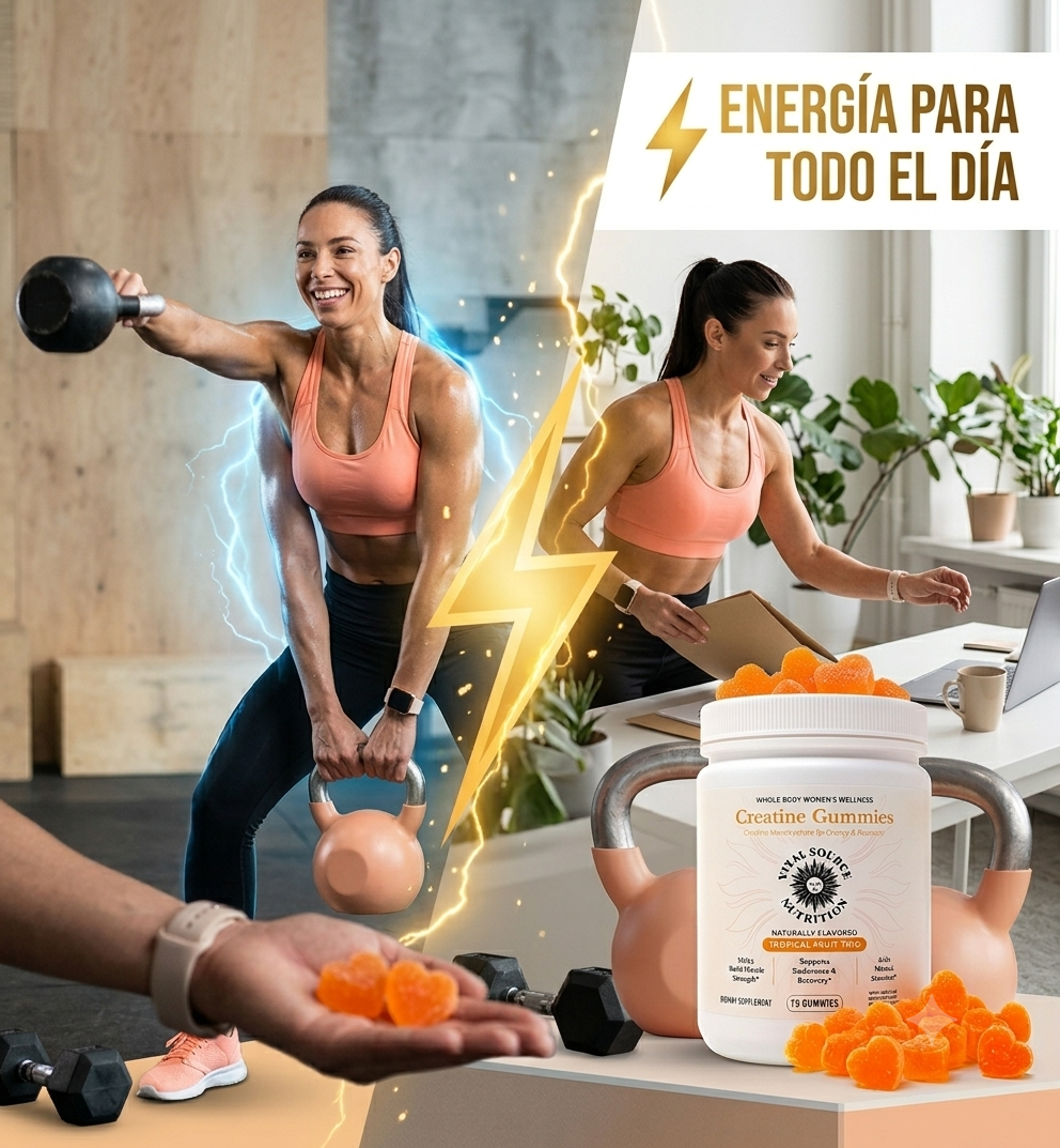 🍊 GOMITAS DE CREATINA FUERZA TOTAL 🔥