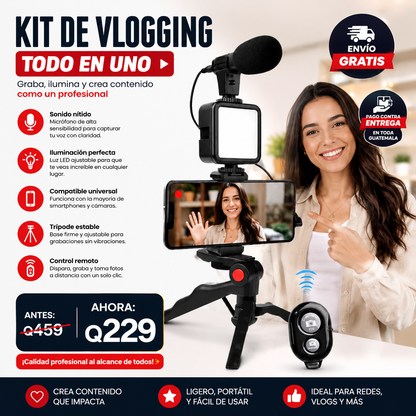 Kit Pro Creador – Ilumina, Graba y Destaca 🚀