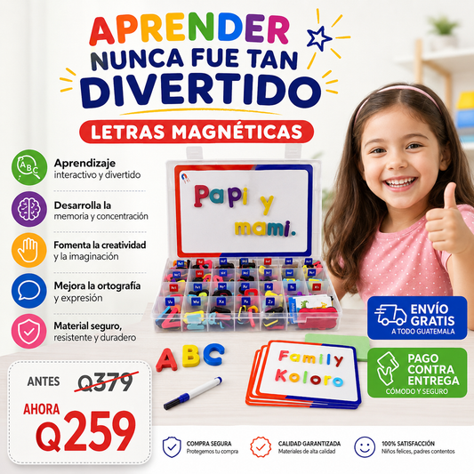 LETRAS MAGNÉTICAS EDUCATIVAS™ | Aprende, crea y construye jugando